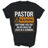 Pastor Warning Anything You Say Could Be Used In A Sermon Unisex Shirt Gift