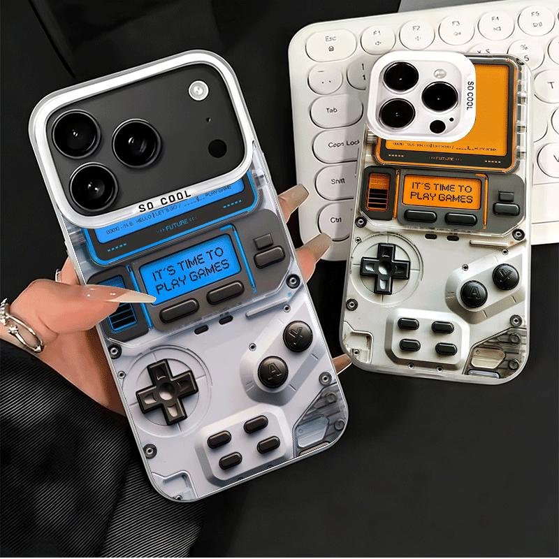 Game Console Fashion Boy Soft Phone Case for iPhone 15 16 17 Pro Max 17Air 16E 14 Plus 13 12 Mini Shockproof Cover Back Shell
