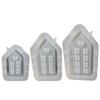 Candle Holder Silicone Mold 3D House Candlestick Resin Molds DIYs Concrete Castings Mould Handicraft Candle Decorations