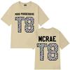 Tate McRae Tour Concert Leopard Print Unisex Women And Men Short‑Sleeve T-shirt