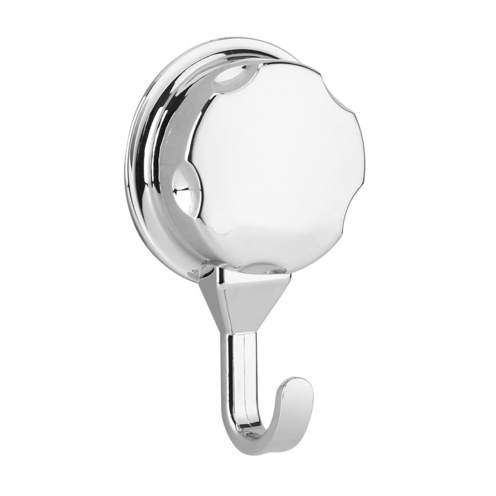 3 PCS Silver Suction Cup Hook ABS Robe Hook Versatile Towel Hook  Flat Smooth Surface