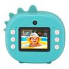Instant Print Camera Cute Dinosaur Shape 48MP 2.0 Inch Screen Thermal Print Camera with Print Paper