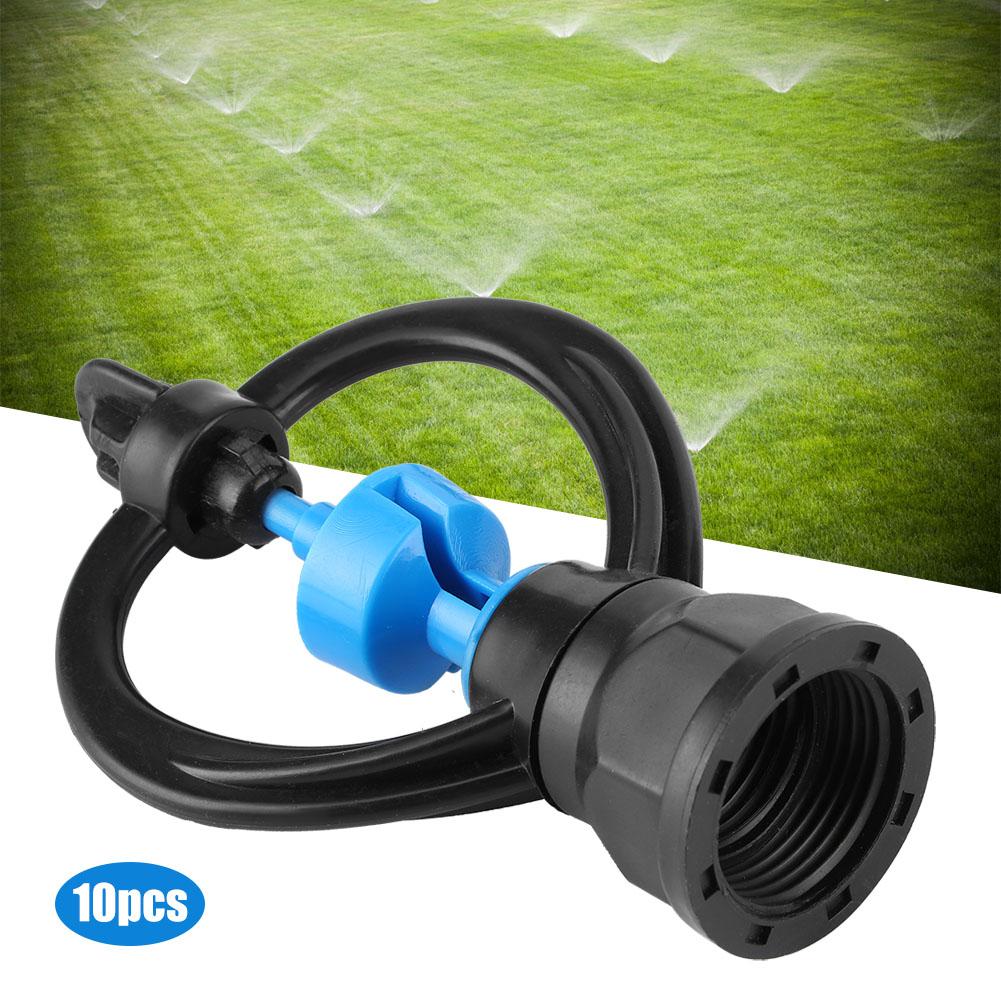 10Pcs Female Thread G1/2 G3/4 Plastic Rotating Sprinkler Lawn Irrigation Sprayer Nozzle