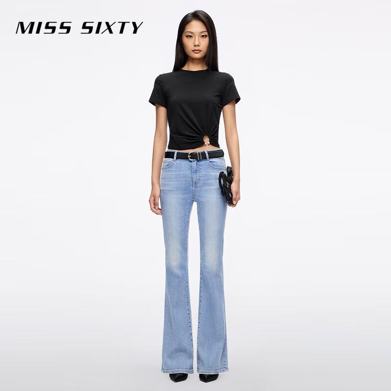 MISS SIXTY Women's Lyocell Blend Slim Flare Jeans