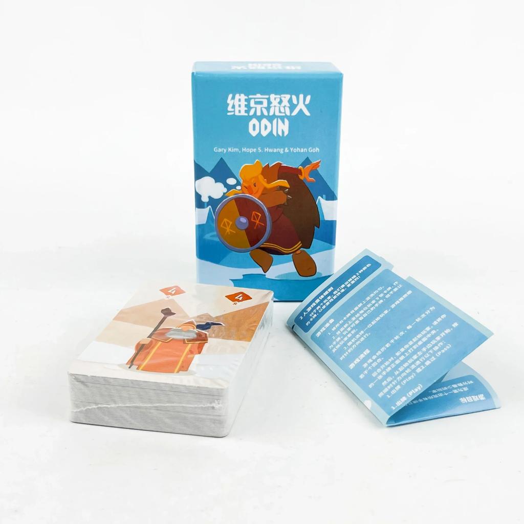 ODIN Card Game Family Party Night Board Game Simplified Chinese DIY Edition for 2-6 Players 15 Minutes Fast Fun
