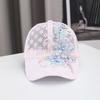 Duck Tongue Lace Baseball Cap Embroidered Flowers Breathable Baseball Cap  Sunscreen Protection