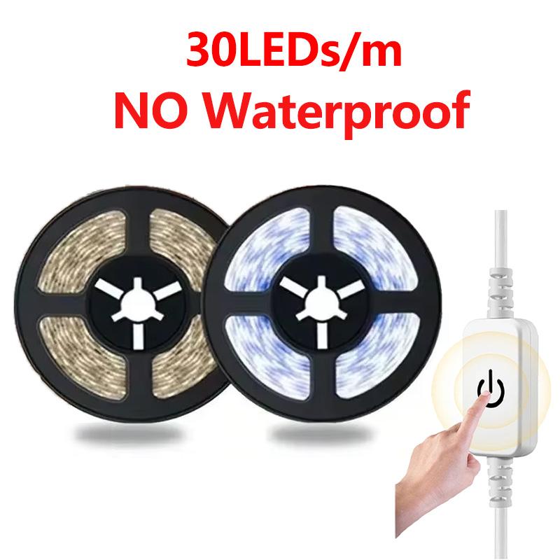 5V USB Flexible LED Strip Light with Hand Sweep Sensor Touch Switch Dimmable Tape Lamp for TV Backlight Mirror Cabinet Lighting