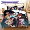 Sword Art Online Muster Bettwäsche-Set Bettbezug Kissenbezug Heimdeko Geschenk (1 Bettbezug + 2 Kissenbezüge, ohne Füllung)