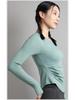 Women's 2025 Nude-Feel Yoga Set: Chest-Pad, Finger-Hole, Slim-Fit, Long Sleeve