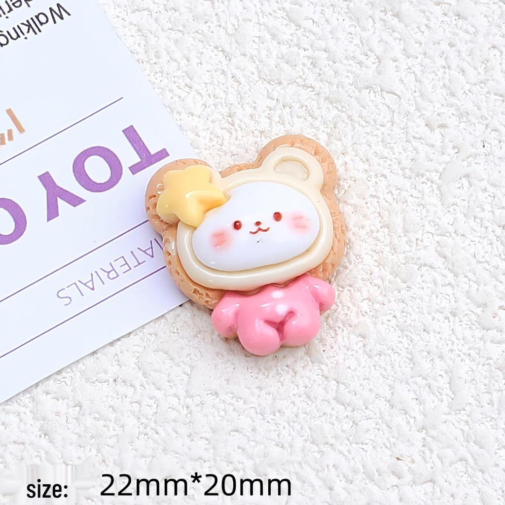 Glossy Cartoon Kitty Resin Shoe Buckle & Hair Clip DIY Accessory