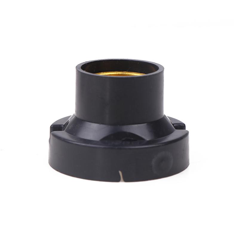 

1 шт DIY настольный маленький винтовой светодиодный светильник головка база гнездо E27 винт круглый преобразование плоский светодиодный патрон лампы 6A чёрный