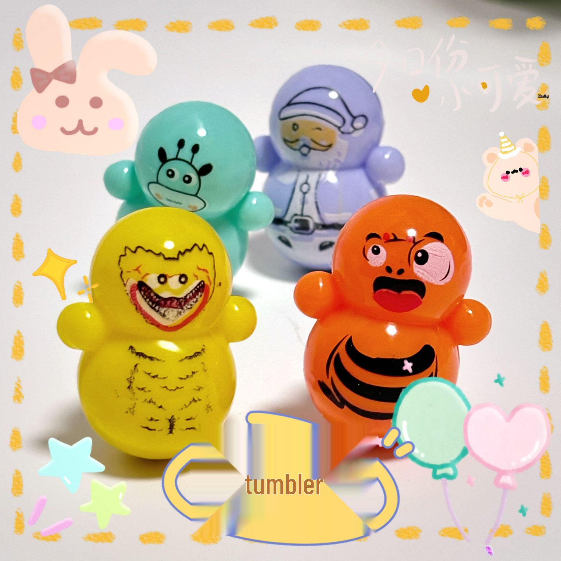 Cartoon Mini Roly-Poly Penguin Educational Toy for Kids