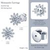 Sunflower Moissanite Stud Earrings 925 Sterling Silver GRA Certified Trendy Bijoux Pour Femme