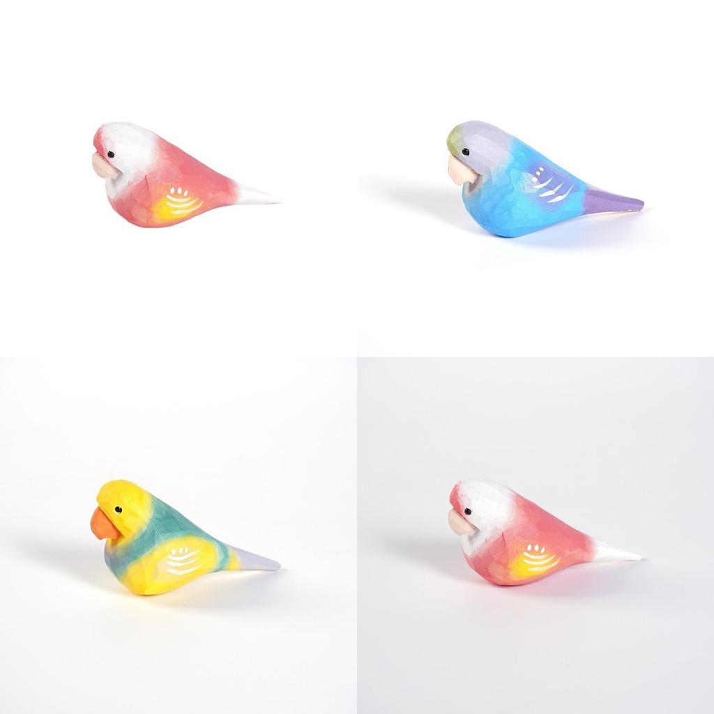 Wooden Bird Figurine Decor For Office And Living Room With Modern Minimalist Style