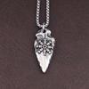Stainless Steel Fashion Simple Viking Valknut Vegvisir Pendant Vintage Nordic Odin Sword Gungnir Rune Necklace Jewelry