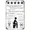 Vintage Metal Toilet Sign  Humorous Bathroom Wall Art for Home Decor    Iron Structure Funny Restroom Decoration with Id Ra