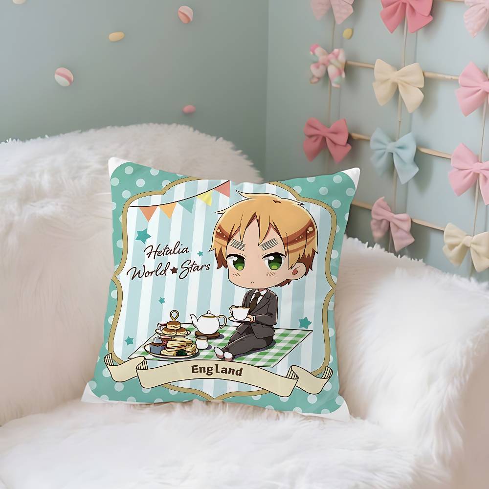 Anime Hhetalia World StarsS Case Plush Fabric Soft Pillowcase Double Sided Print Cushion Cover Household Gifts