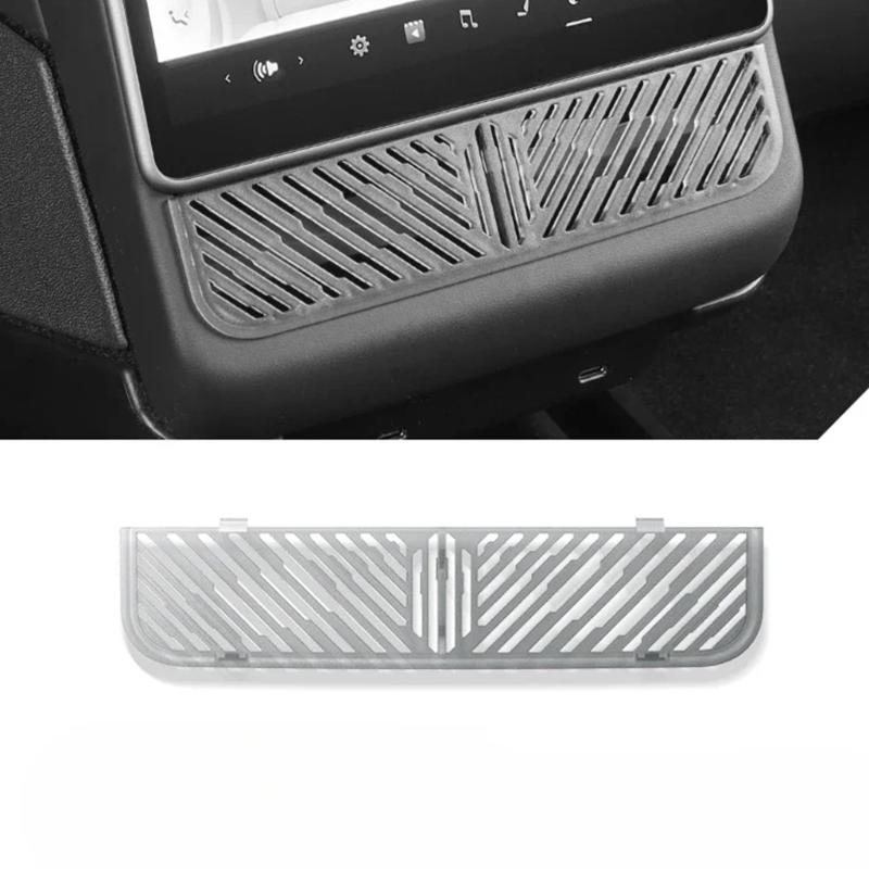 For Tesla Model 3 Juniper 2025 Under The Seat Air Outlet Protection Cover Net Rear Air Conditioning Outlet Mesh Car Accessories