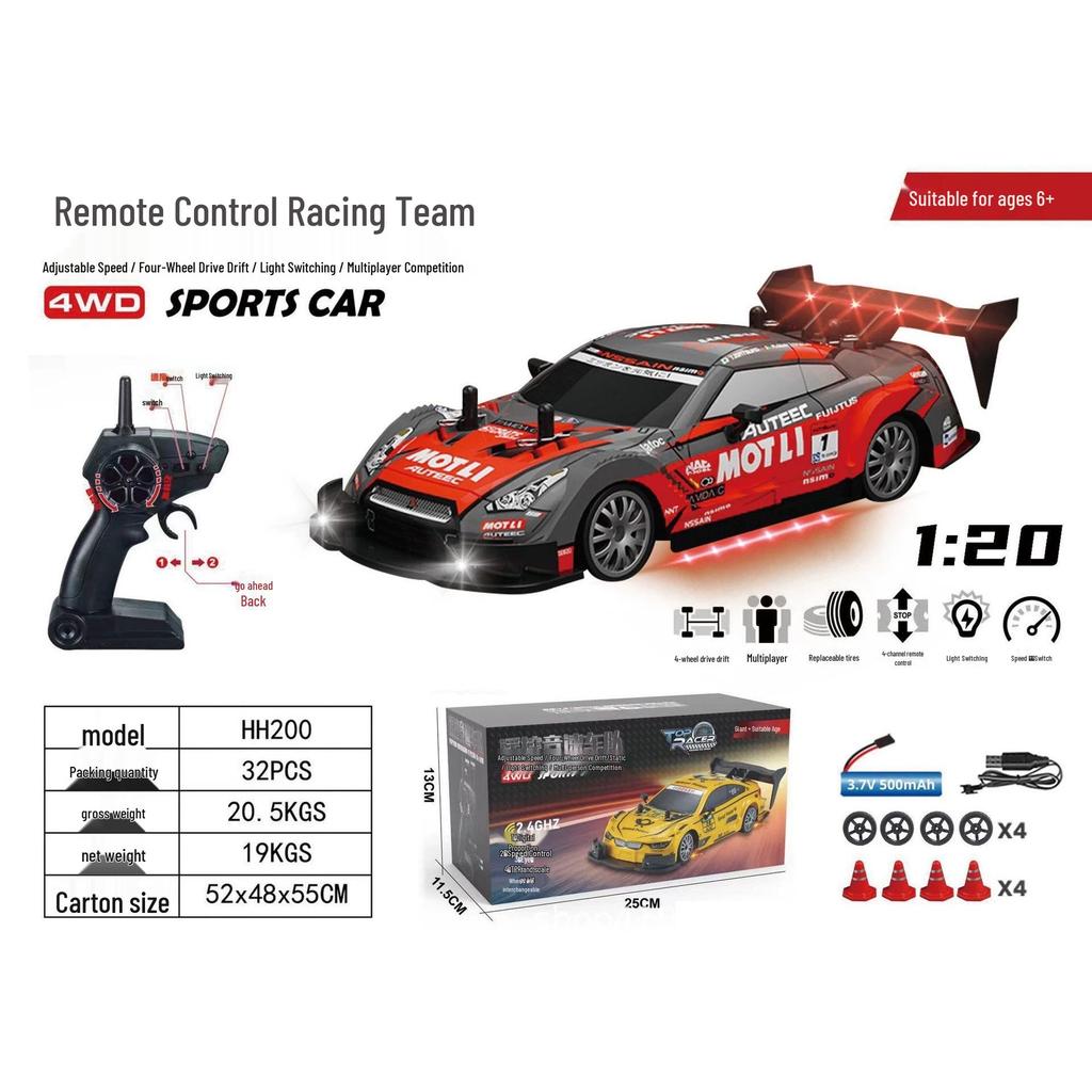 High-Speed RC Drift Car: GTR Competition 4WD Mustang