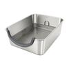 Low Entry Stainless Steel Rabbit Litter Toilet Washable