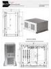 Wall-Mounted 4-Slot ITX CNC Industrial Computer Chassis, Silver-Gray