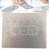 0.12mm Pitch BGA Reballing Stencil with IC Slots Soldering Rework Template  Phone Repair