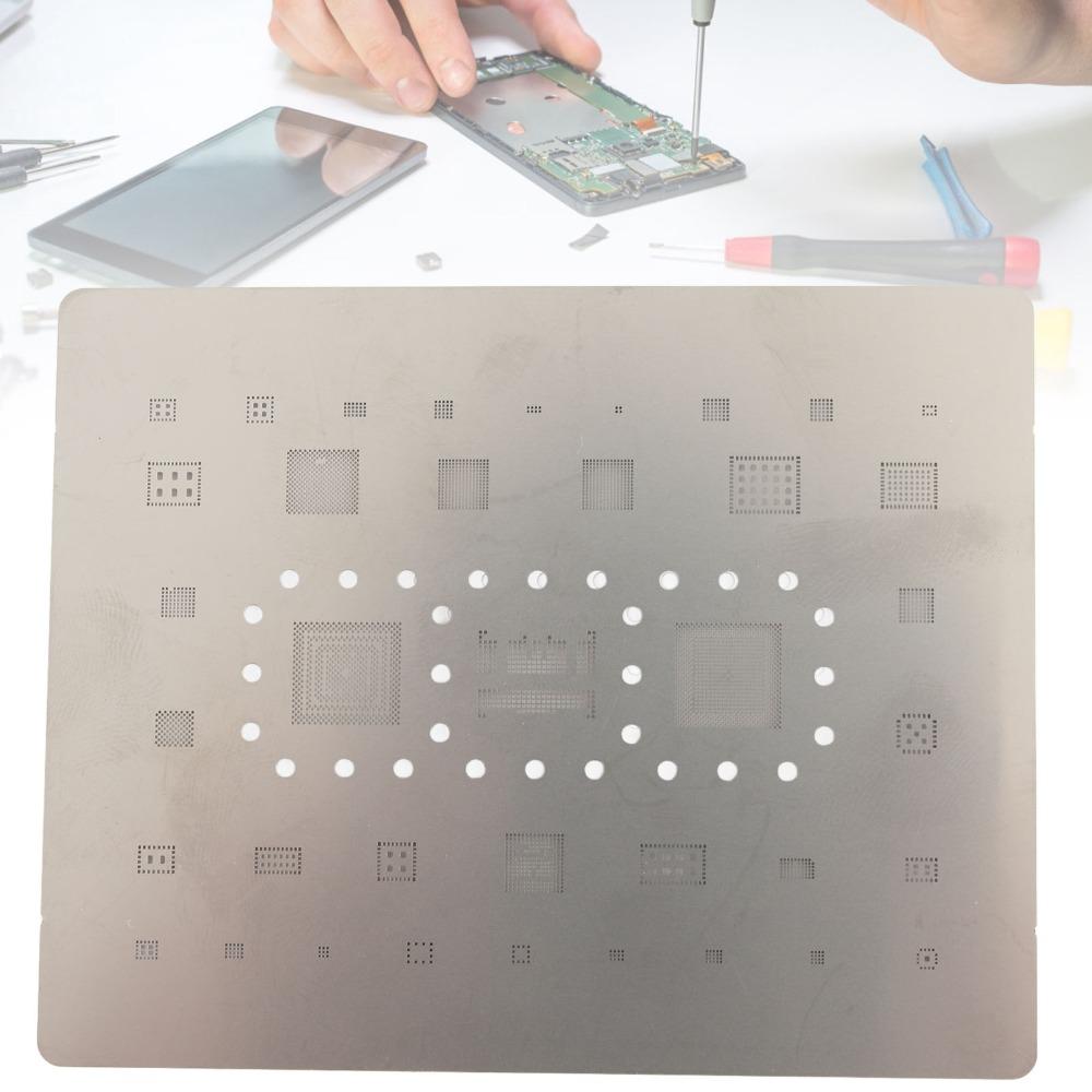 0.12mm Pitch BGA Reballing Stencil with IC Slots Soldering Rework Template  Phone Repair