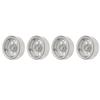 Aluminum Alloy RC Car Wheel Hub 2.2 Inch RC Beadlock Wheels Rims for 110 Remote Control Car Silver
