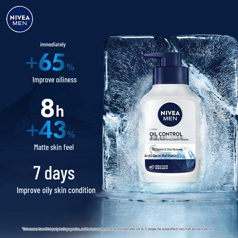 Nivea Men Ice Polar Oil Control Hydrating Facial Cleanser