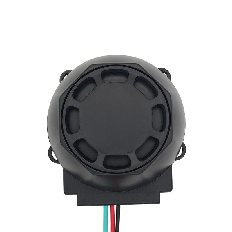 Plastics Adjustable Sensitivity Alarm 12V Motorcycle Anti-Theft Device Warning Horn Alarm Host With 2 Remote Controller