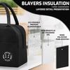 ulated Lunch Bag for Men Women, Small Portable Reble Lunch Cooler Tote Bag, Leakproof Thermal Lunch Box for Work Picnic Travel, Black