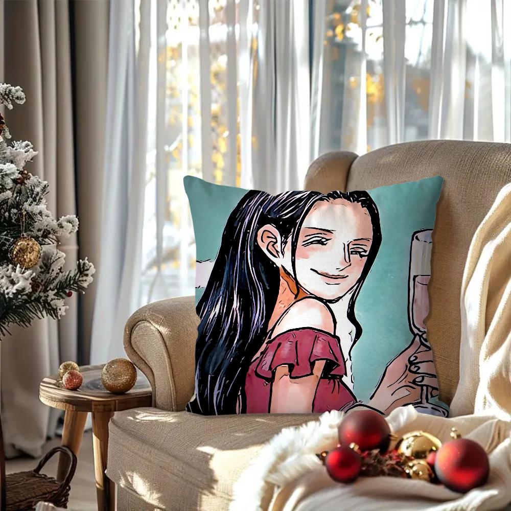 Robin Anime O-One P-Piece Pillow Case Square Pillow Bedroom Sofa Leisure Comfort Cushion Car Living Room Home Decoration 40X40