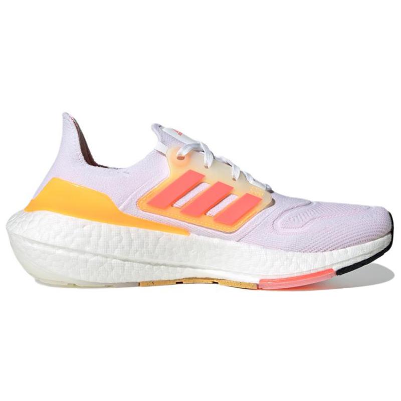 Adidas Ultra Boost 22 White Turbo Flash Orange Women's Sneakers GX5595