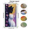 Black and White Cat Large Size Diamond Painting New Collection Pet Animals Diy Full Drill Rhinestone Embroidery Mosaic Cross Stitch Kits