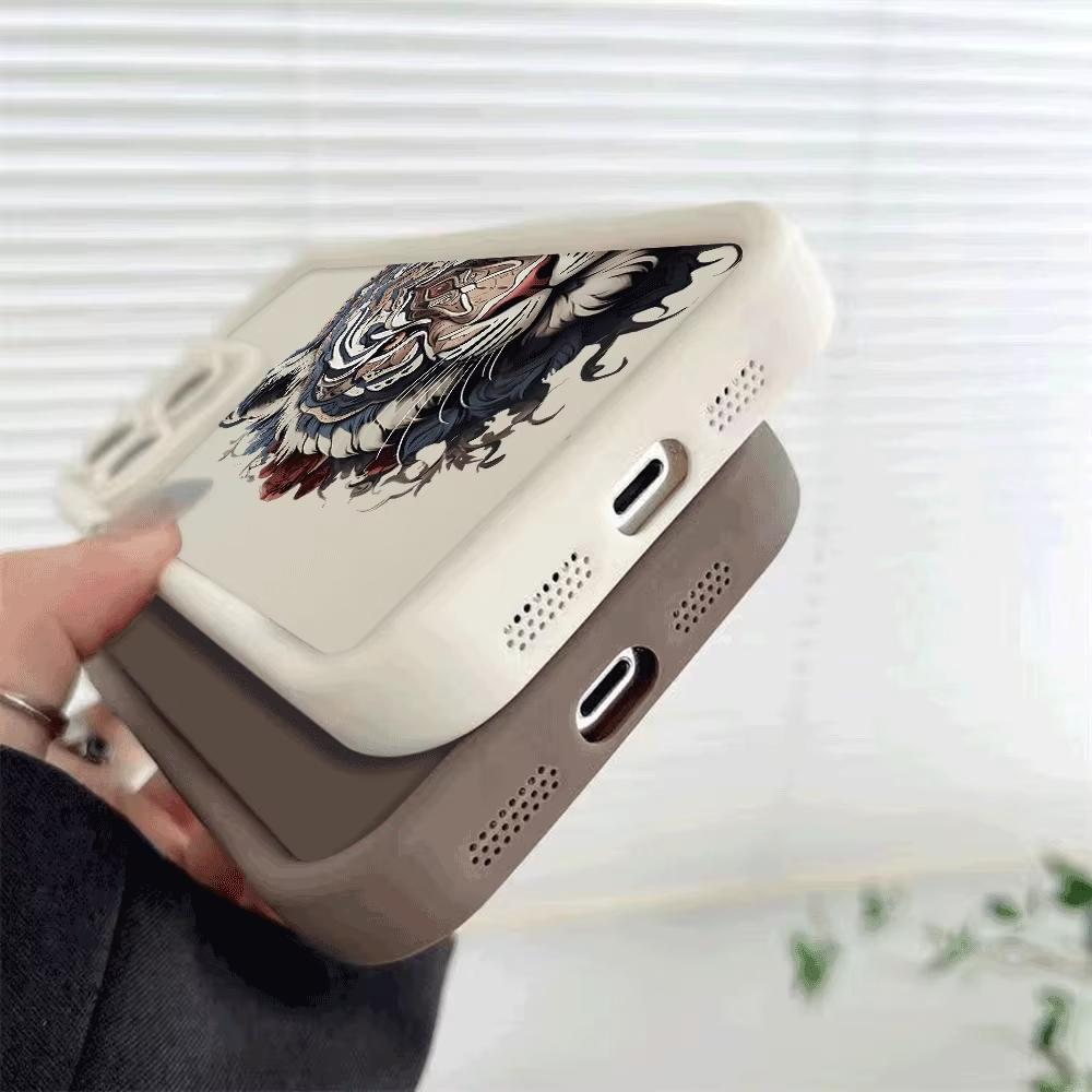 Intricate Tiger Head with Roses Phone Case For iPhone 17 Pro Max 16E 15 Pro 14 13 12 11 Mini AIR XS XR XS 8Plus Flexible Anti Sc