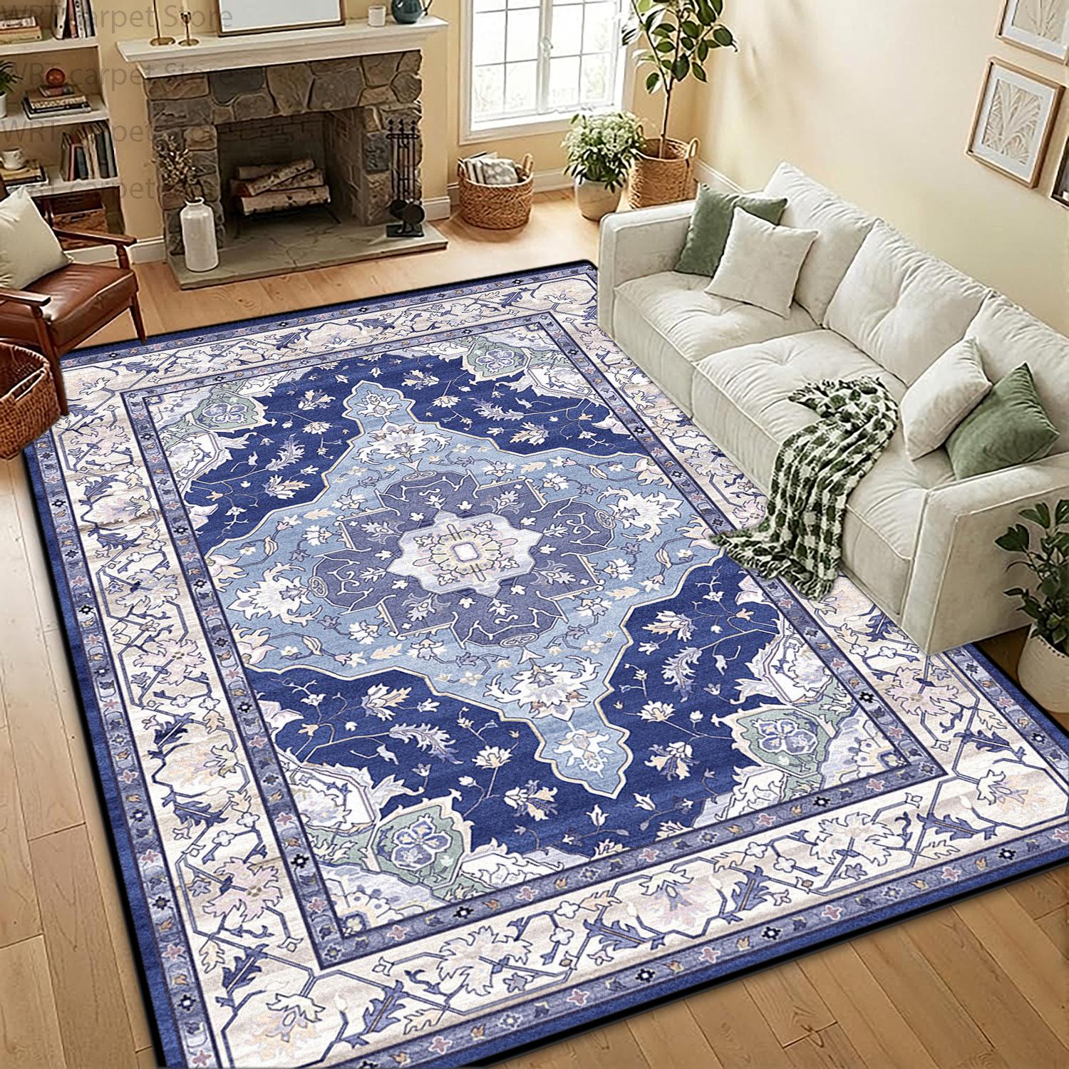 Bohemian Retro Living Room Rug Luxury