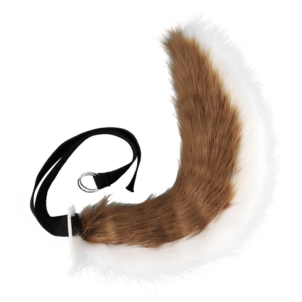 A piece of hair generation Goro fox ear headband cos plush fox tail suit live cosplay comic show dress up