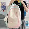 New Simple Casual Trend Backpack Junior High School High School Student Schoolbag Female Class Large Capacity Backpack