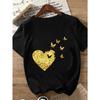 Γυναικείο T-shirt με Σχέδια και Κοντό Μανίκι