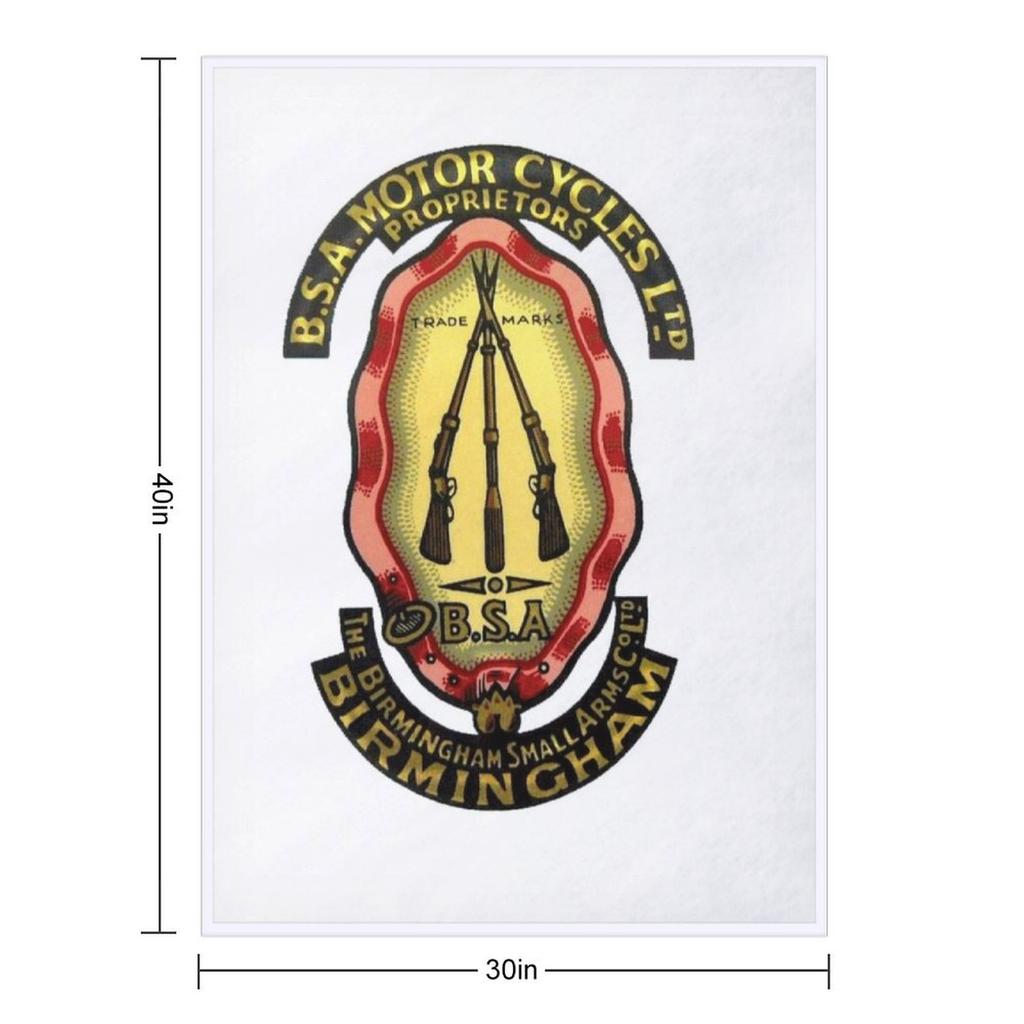BSA Small arms badge Throw Blanket For Baby Soft Plush Plaid for babies Polar Blankets