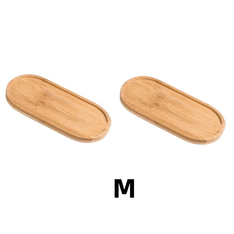 Wooden Pallet Rectangular Base Water Tray Basin Support Round Small Chassis Basin Pad Waterproof Bamboo Tray