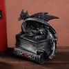 Resin Black Dragon Jewelry Box Gothic Storage Ring Holder Trinket Case Home Table Decor For Teens Women Halloween Birthday Gift