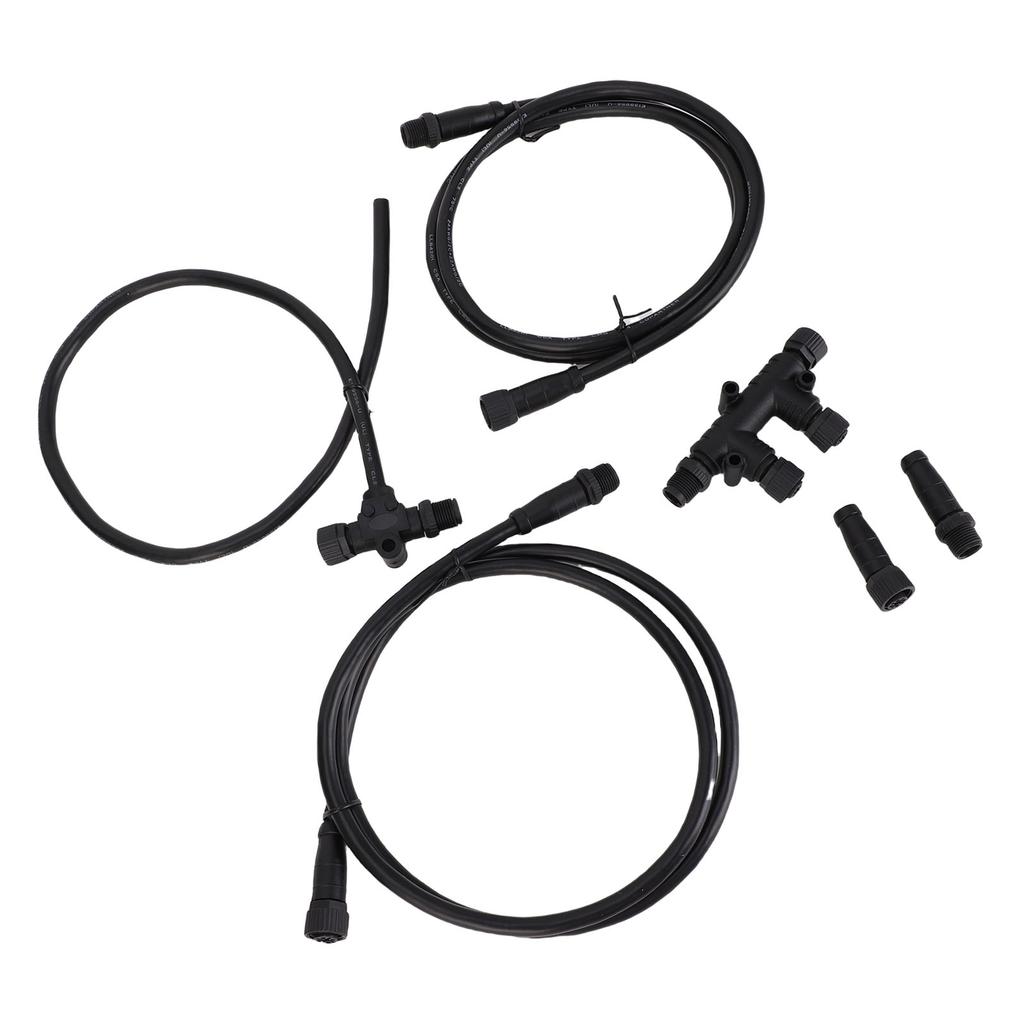 NMEA 2000 Starter Kit Marine Grade Backbone Cables Drop Cables Tees Terminators M12 5pin T Connector 2K Network