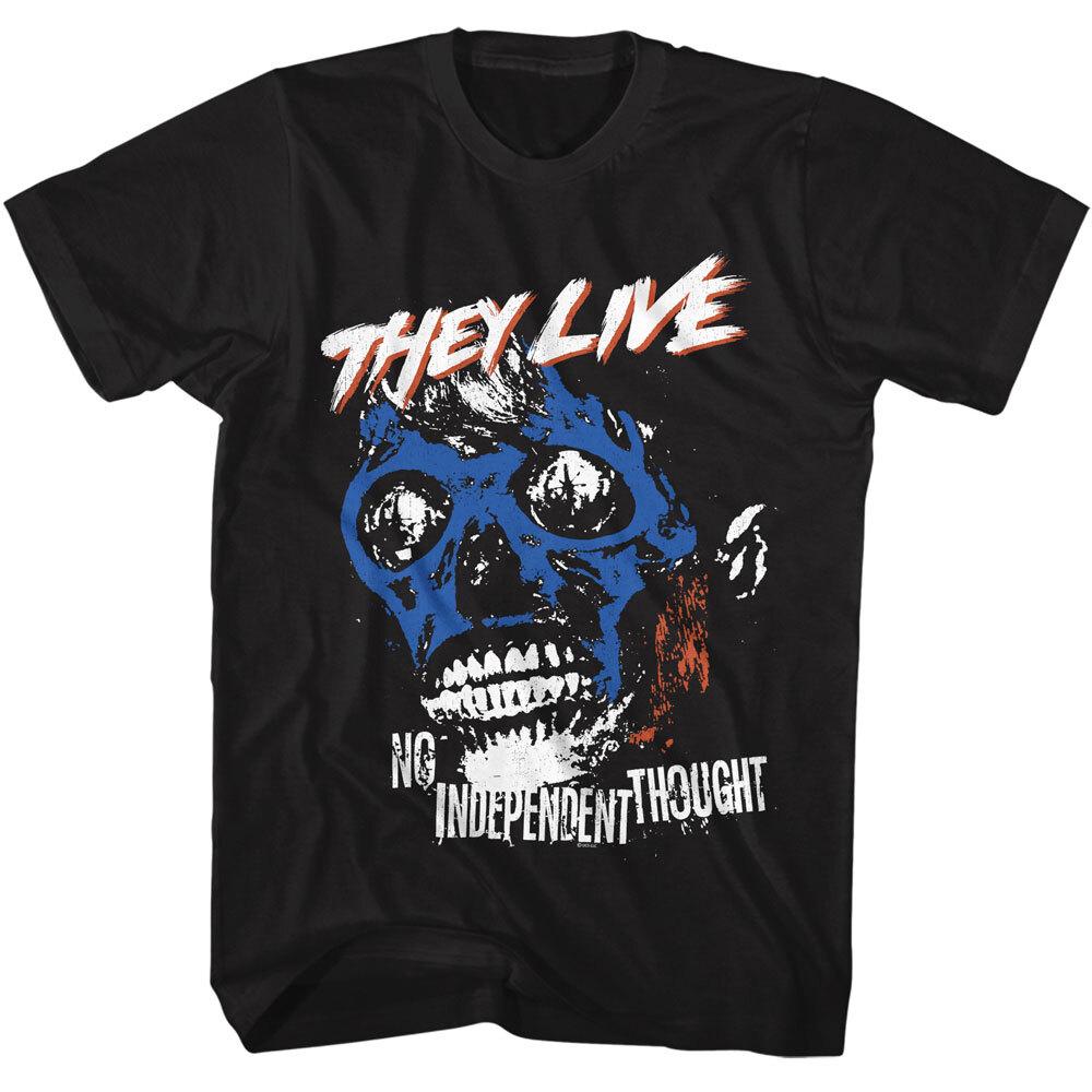 John Carpenters Horror Movie They Live Men039;s T Shirt No Independent Thought Unisex T-Shirt L