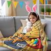 Cartoon Winnie the Pooh Who Loves Honey Print Flannel Blanket Soft Multifunctional Decortive Universal Throw Blankets Gift