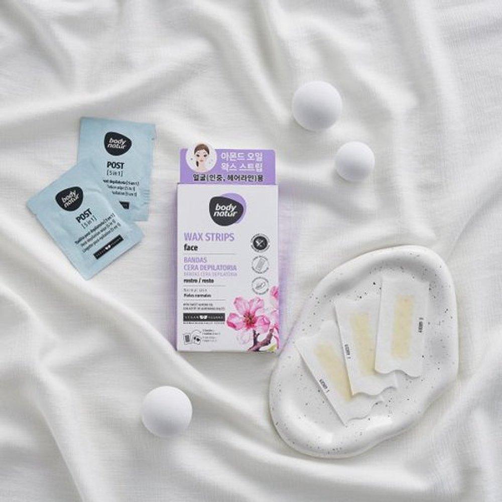 BODY NATUR Wax Strip Sweet Almond Oil (for face)