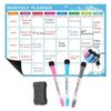 Erasable Whiteboard Calendar 12" X 16" Message Organizer Magnetic Monthly Planner  Refrigerator