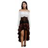 Medieval Sailing Captain Costume Dress With Ruffle Long Skirt For Cosplay And Halloween