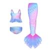 Girls' Princess Mermaid Swimsuit Set: Bikini, Skirt, and Dress for Performance