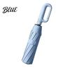 Automatic Open Close Compact Umbrella Creative Ring Buckle Windproof 10-Rib Umbrella UV Protection Sun for Summer Folding UPF 50+ Reinforced